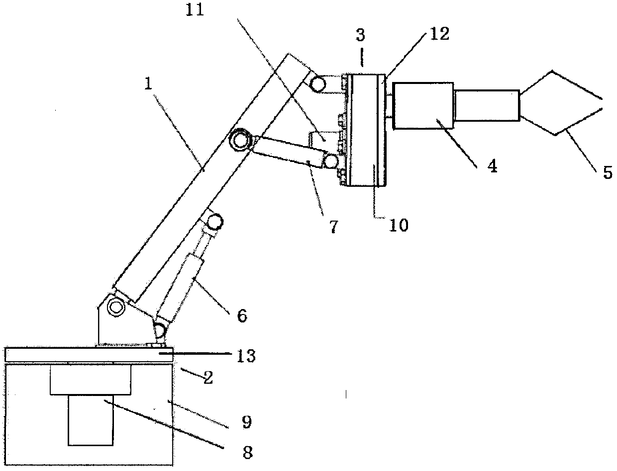 Wrist-claw double-rotation manipulator