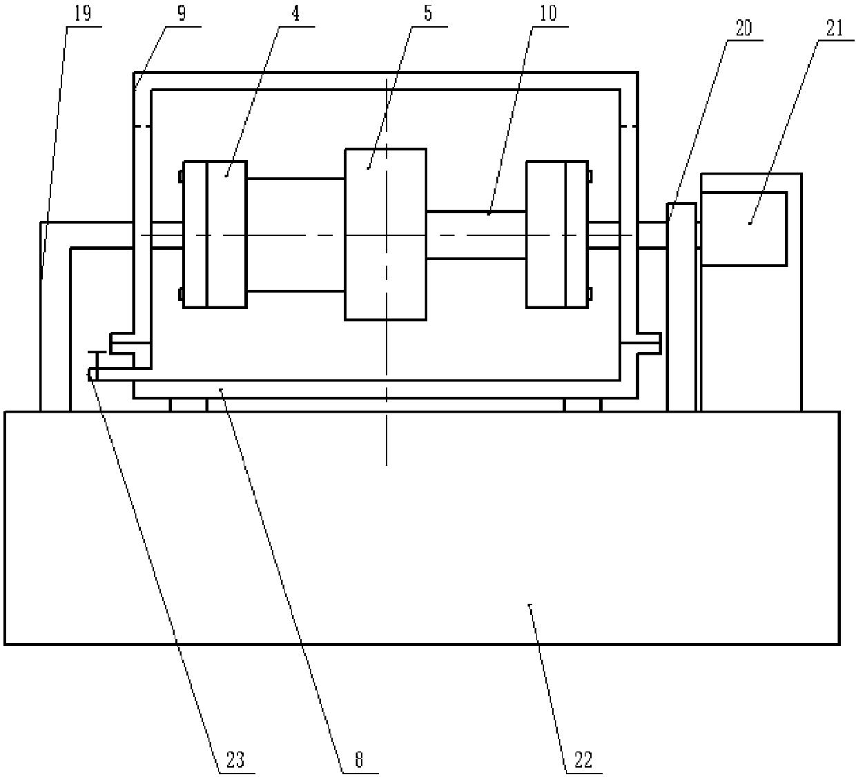 Clutch leakage test device and test method