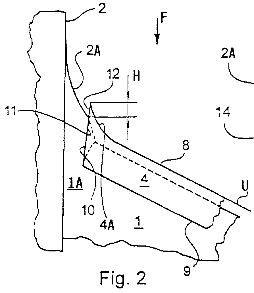 Apparatus for influencing a wing root airflow in an aircraft