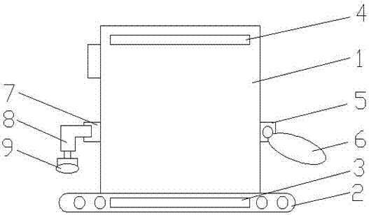 Flocking machine with flocking surface magnification function