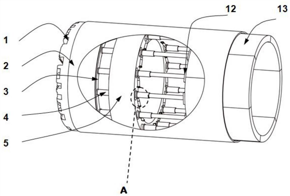 A hydraulic cylinder arrangement control mechanism for shield machine