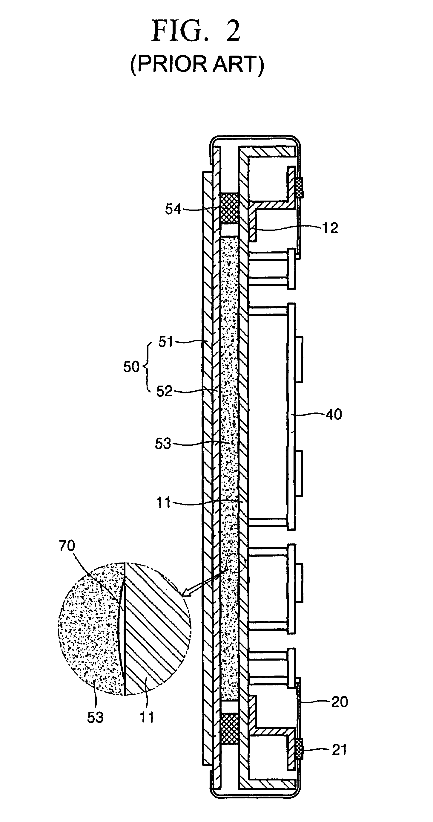 Heat dissipation structure for display panel and display module equipped with the structure