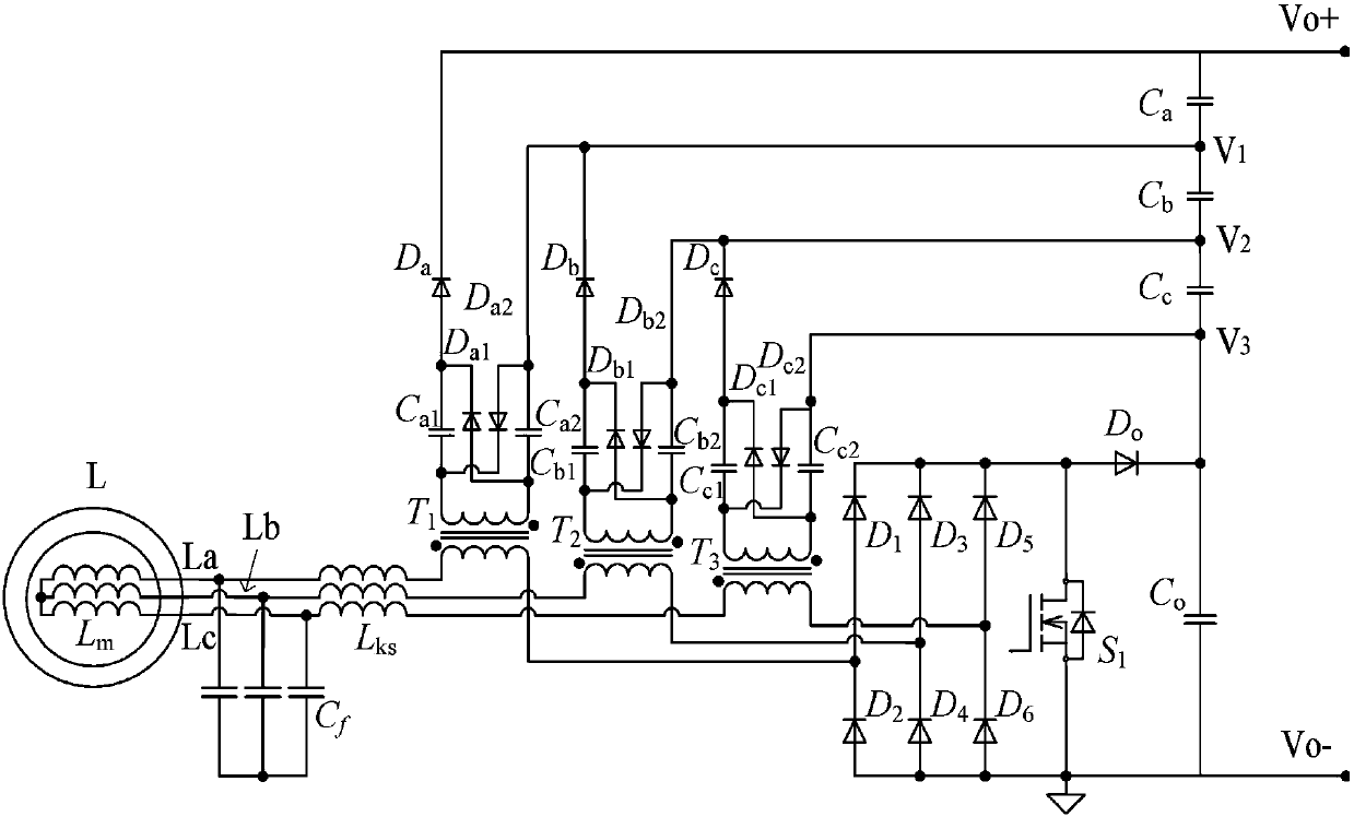 Wind power generation system and energy management control method adapted to the characteristics of small wind farms