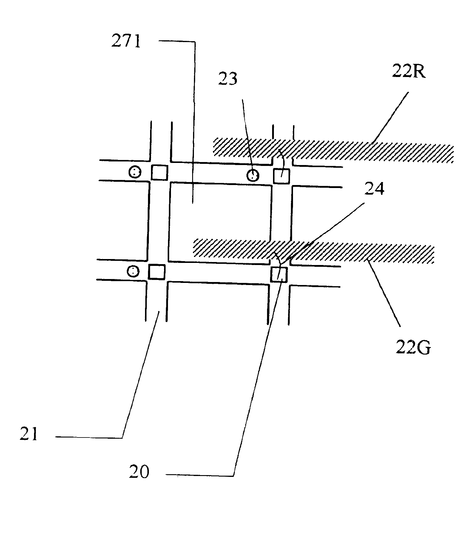 Projector with array LED matrix light source