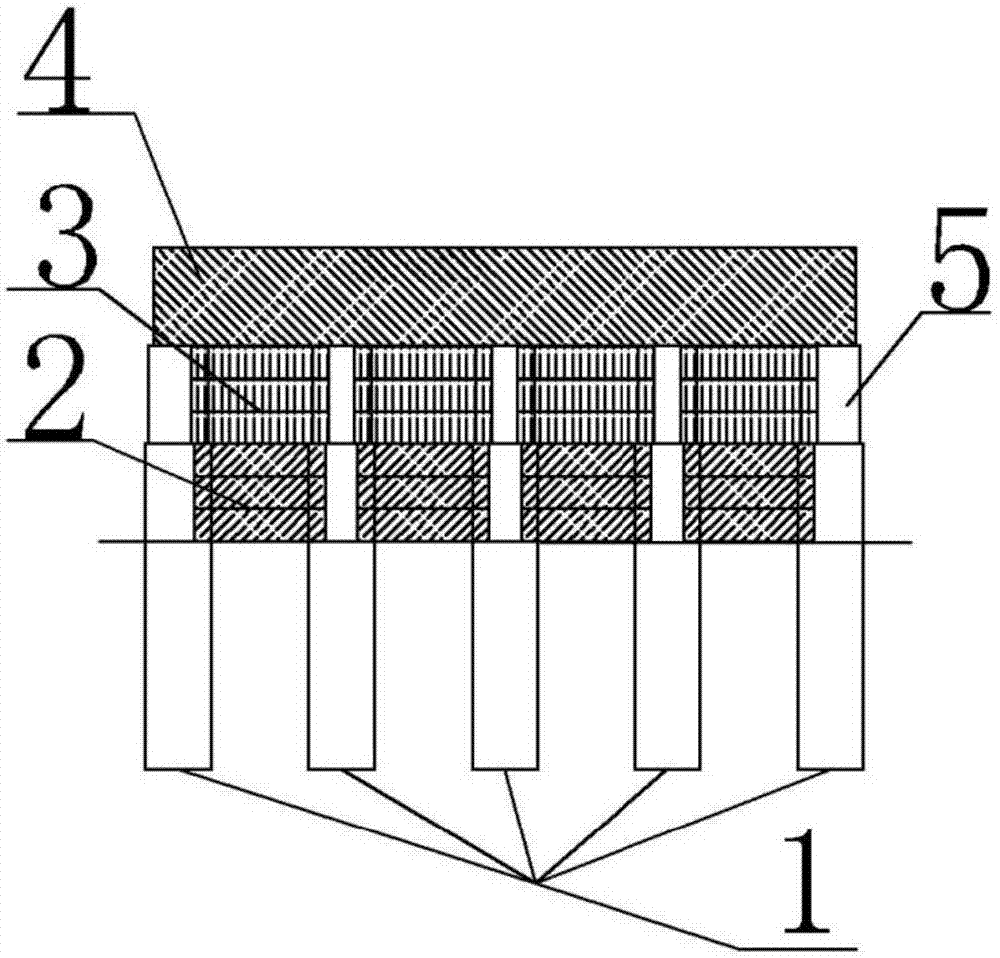 Pile board wall and its construction method