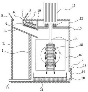 Kitchen waste classification treatment device and method