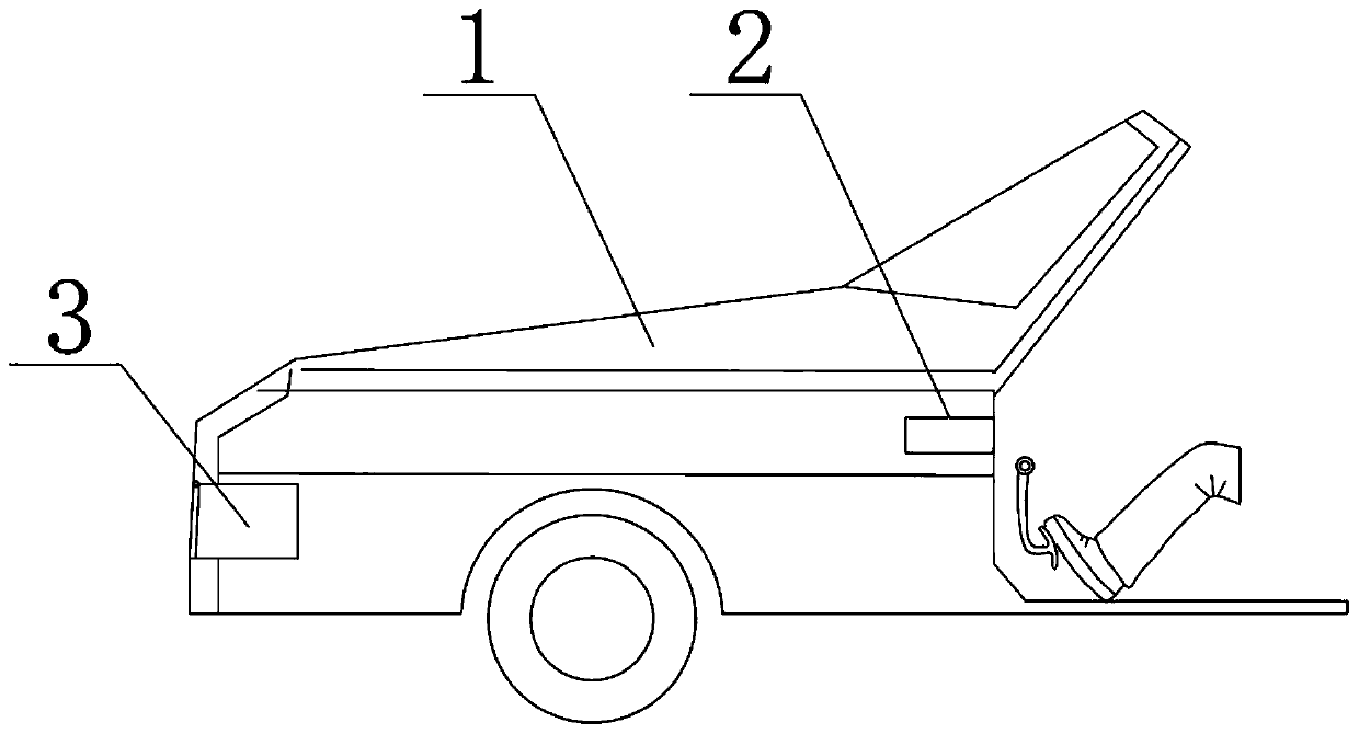 Active protection device in collision accident