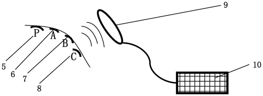 Flexible array type pressure sensor and preparation process