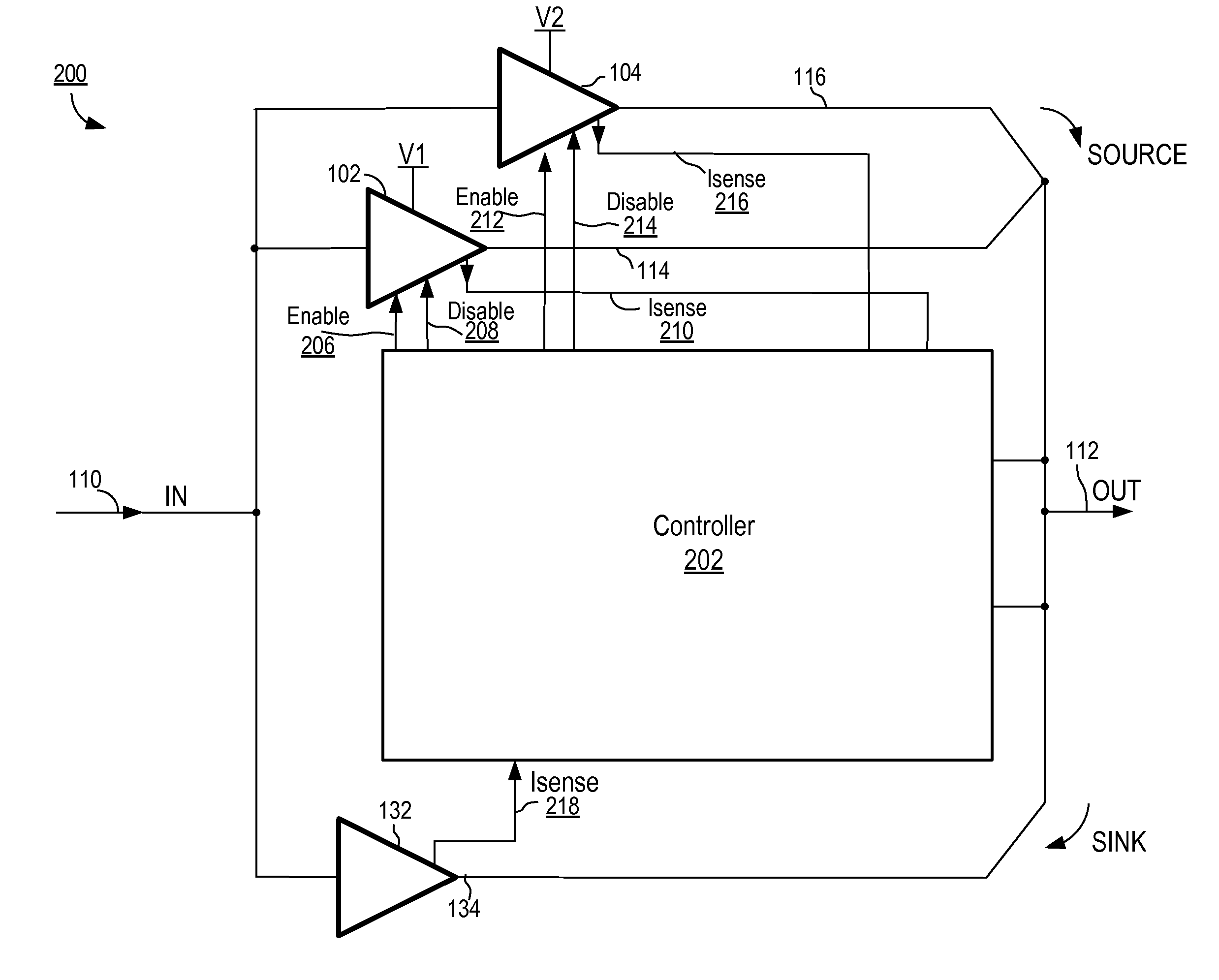 High bandwidth power supply system with high efficiency and low distortion