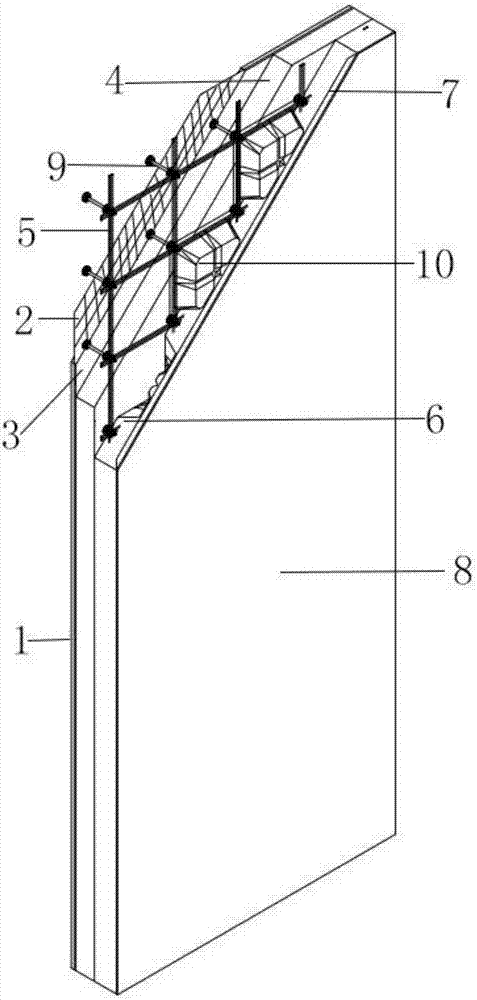 Modular assembled wall body and assembling method thereof