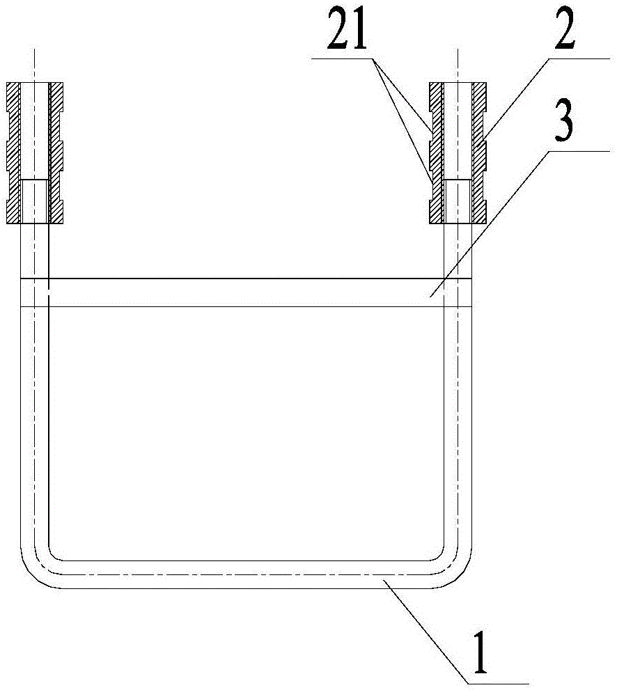 U-shaped building embedded part and construction method of anchoring component of U-shaped building embedded part