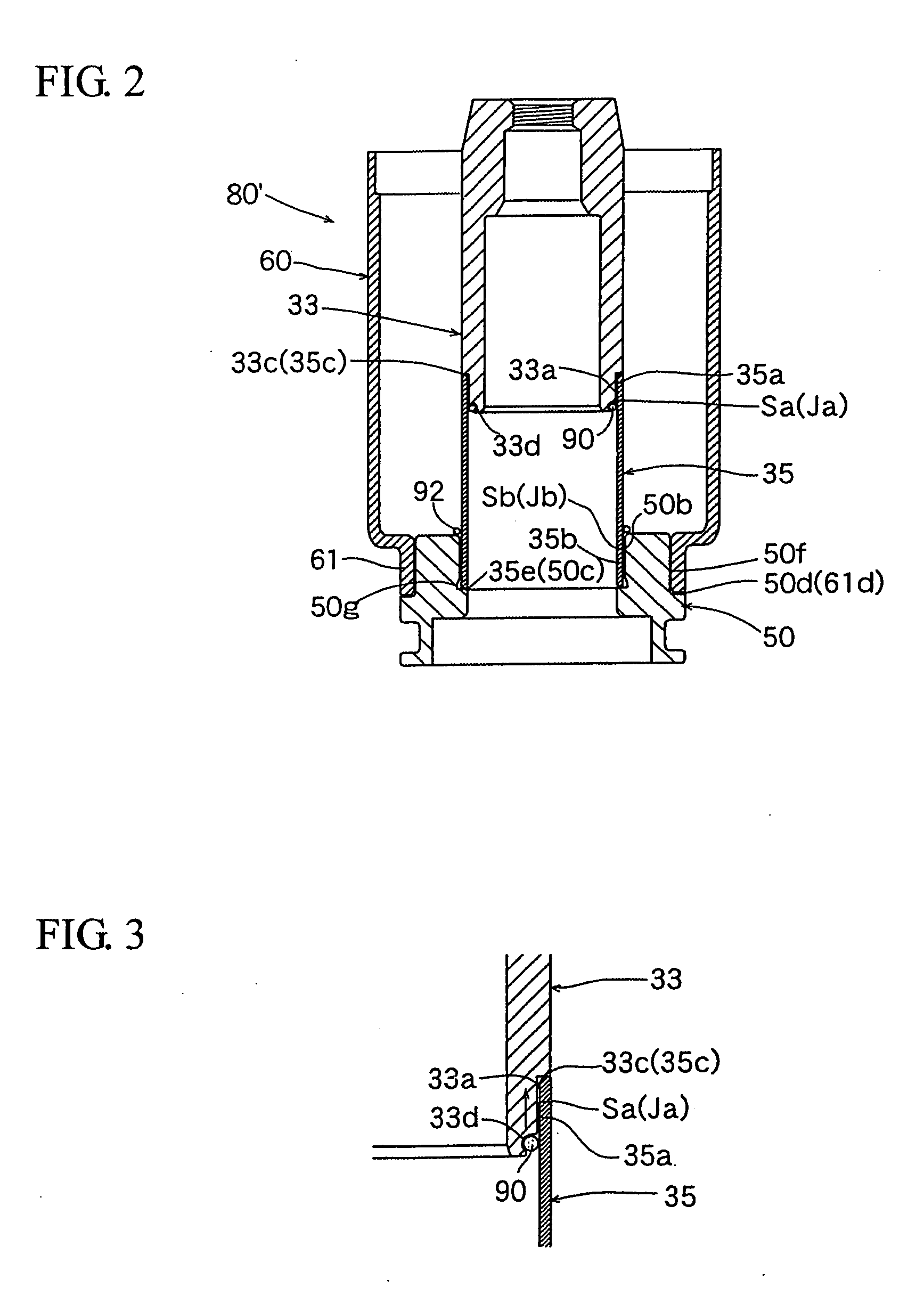 Method of manufacturing an assembled body composed of a plurality of members, manufacturing method of electromagnetic control valve, and control valve for variable capacity compressors