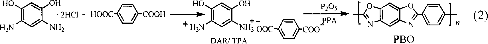 Method for synthesizing 5-amide-6-hydroxy-2-(4-carboxylphenyl)benzoxazole