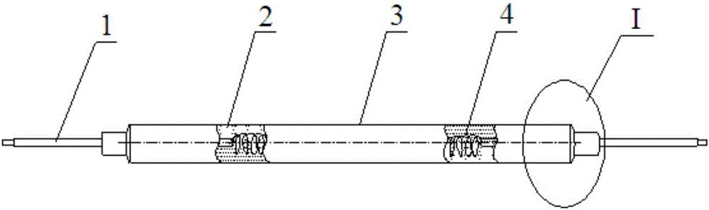 Metal electric heating pipe end seal structure applied to air conditioner