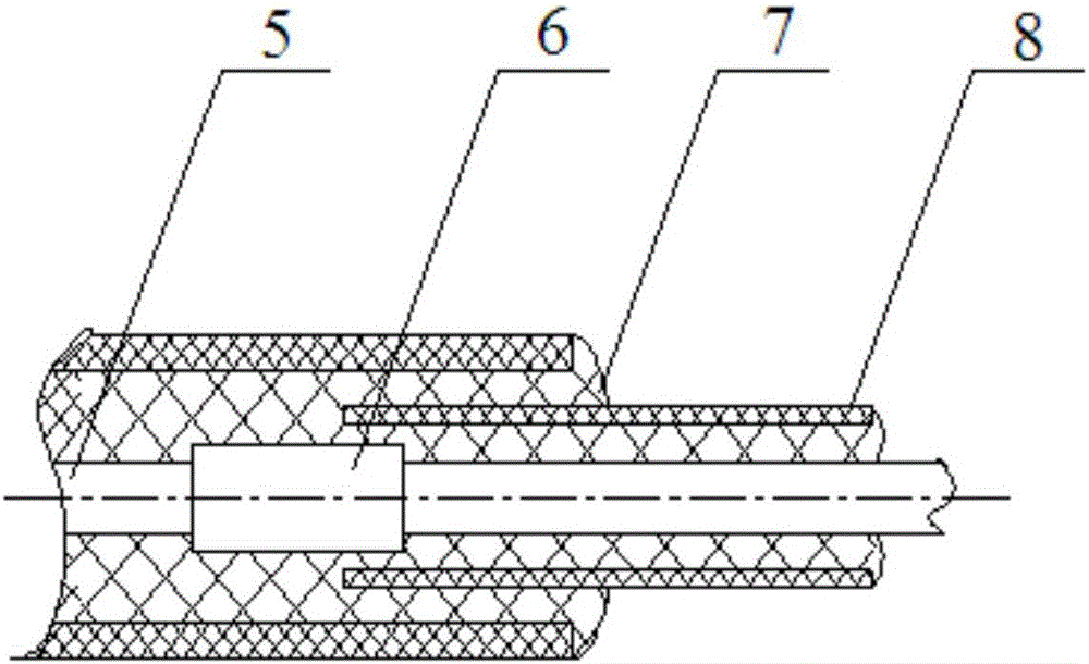 Metal electric heating pipe end seal structure applied to air conditioner