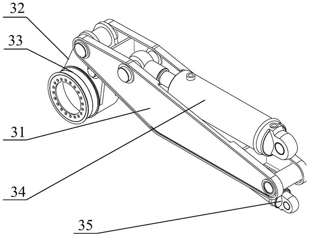 Triangular crawler wheel type chassis