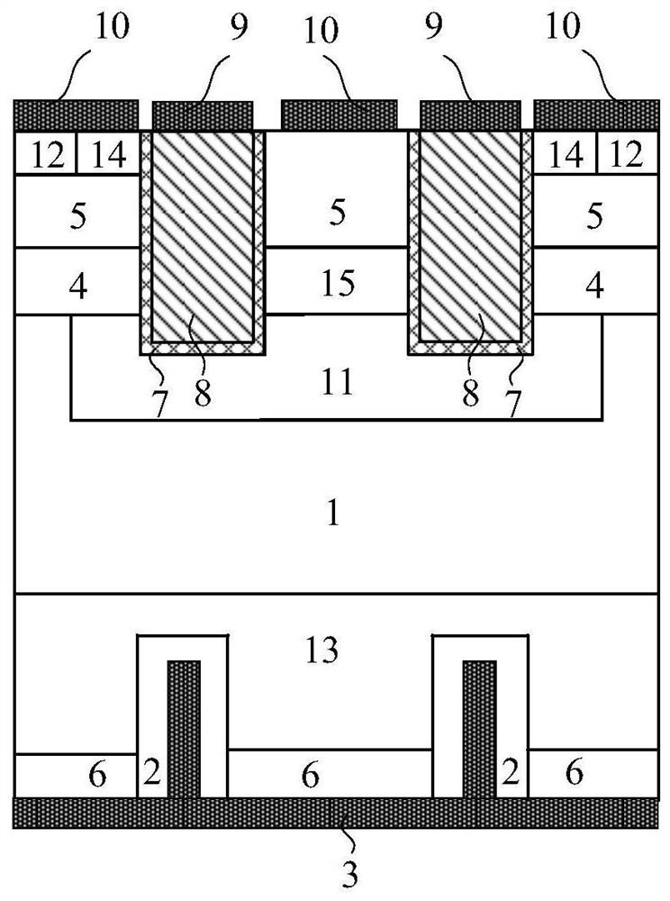 A sic power device with integrated fast recovery diode