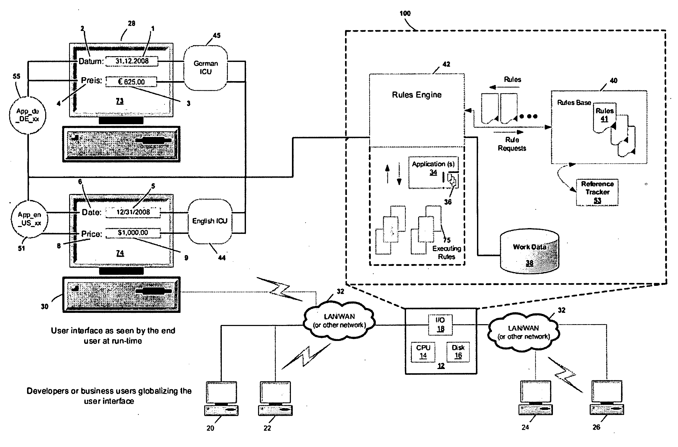 Methods and apparatus for implementing multilingual software applications