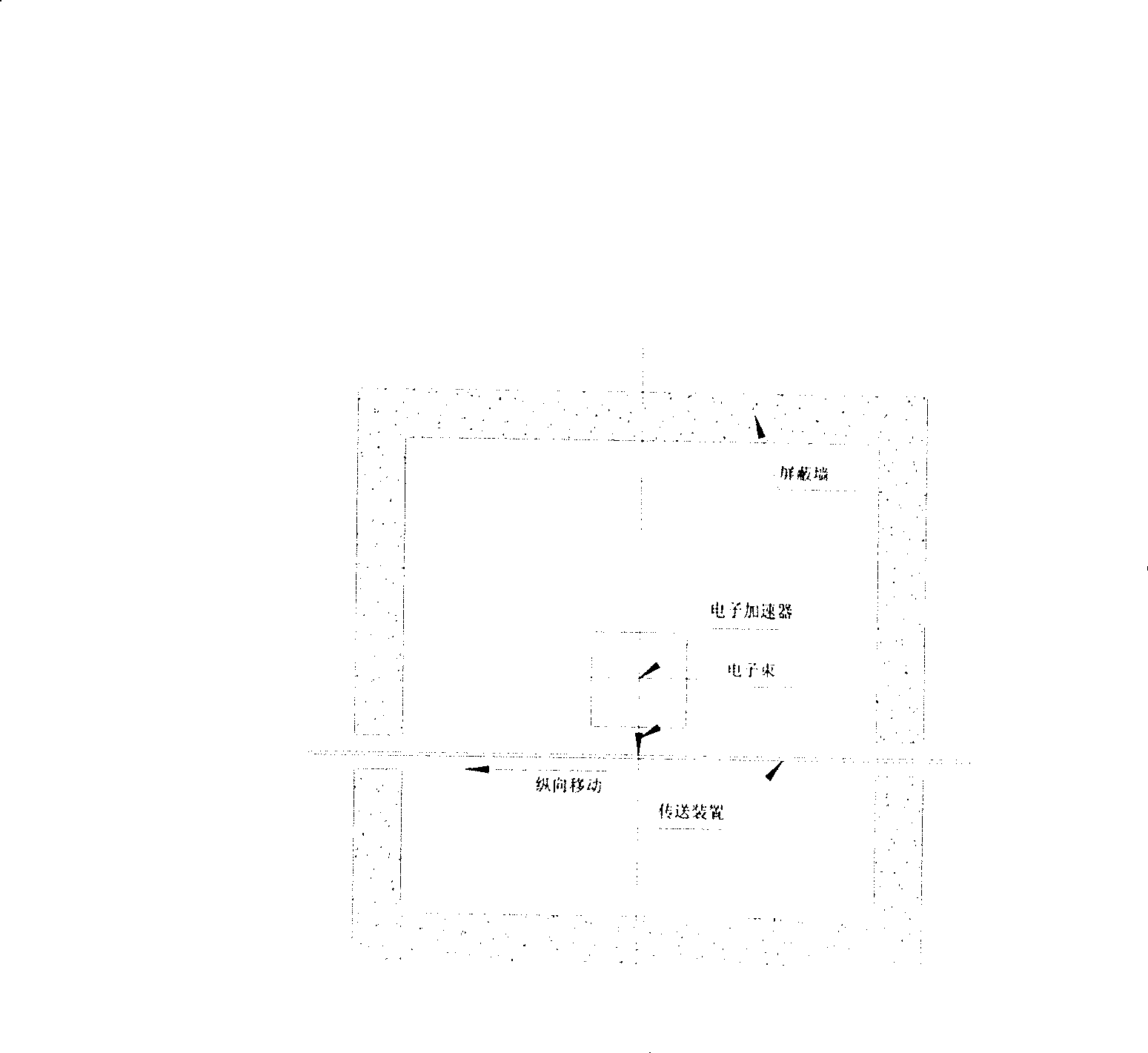 Shielding type electron beam radiation sterilizing apparatus