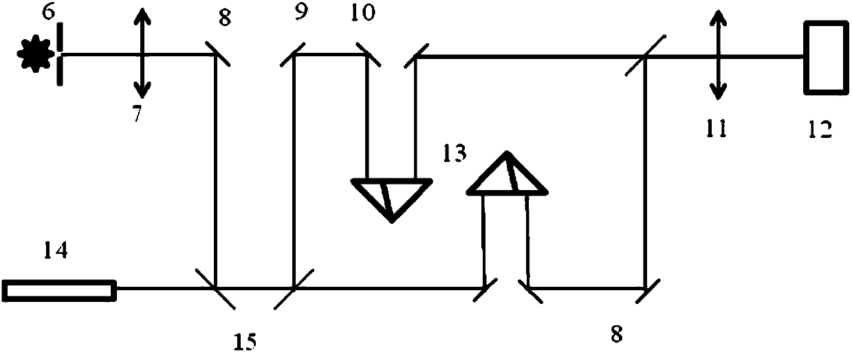 Optical path difference measurement method and device based on spatial optical path difference modulation