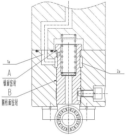 Self-sealing oil drain valve and hydraulic sealing method of oil drain valve