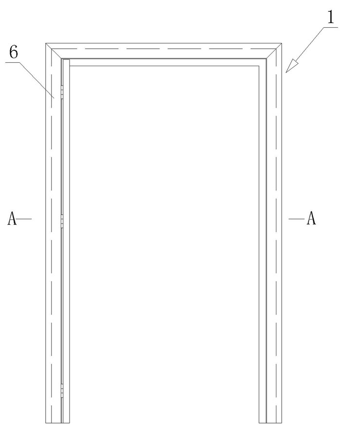 Easily-mountable combined type doorframe