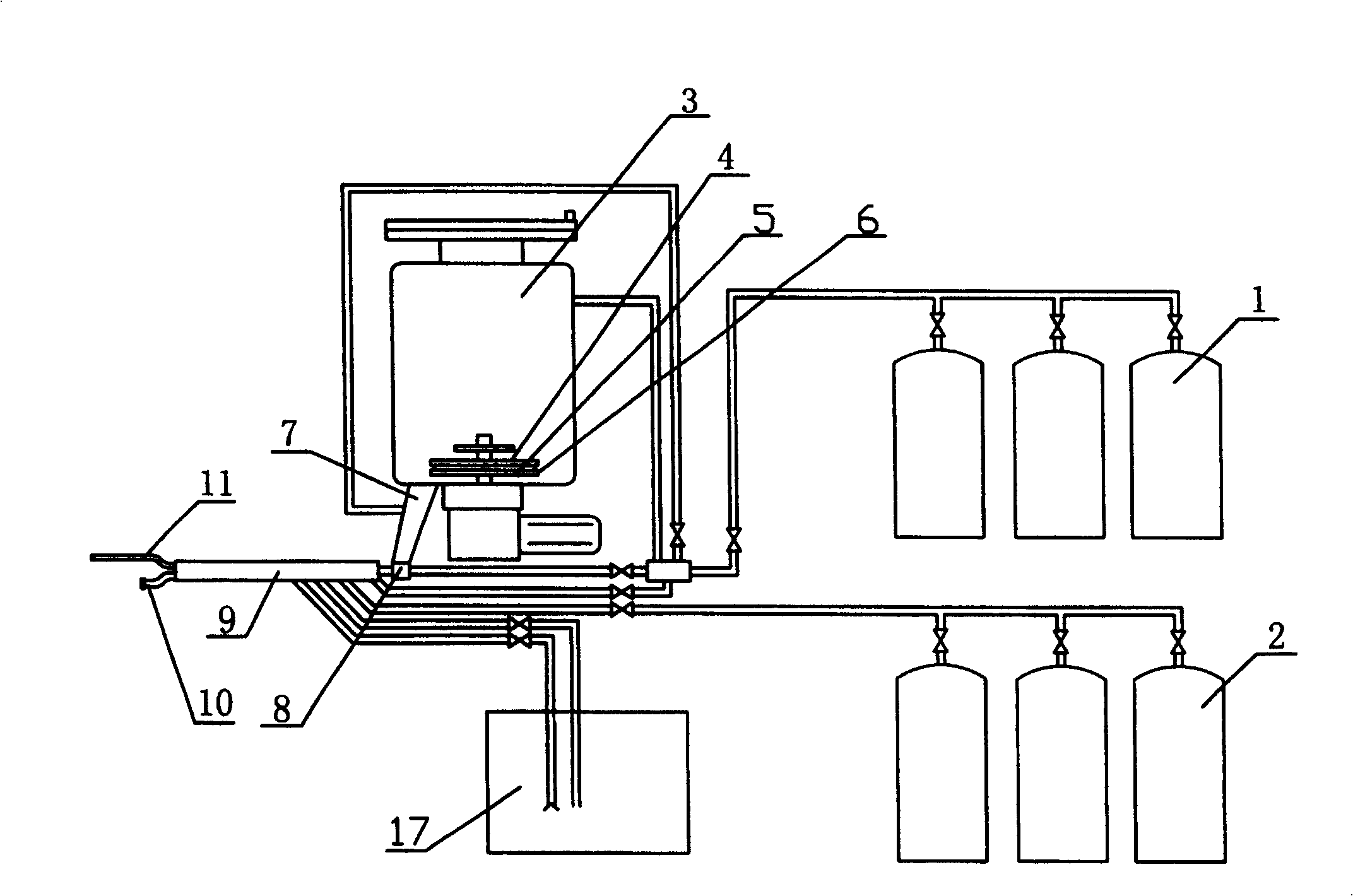 Flame welding repair machine for industrial kiln and furnace