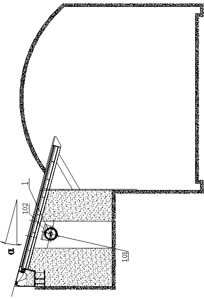 Dismounting and mounting system of vibratory ore-drawing machine motor and dismounting and mounting method of dismounting system