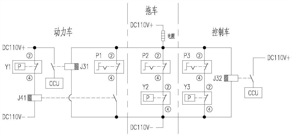 Rail transit vehicle and parking brake control system and method thereof