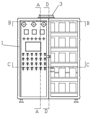 Direct current screen capable of rapidly extinguishing fire