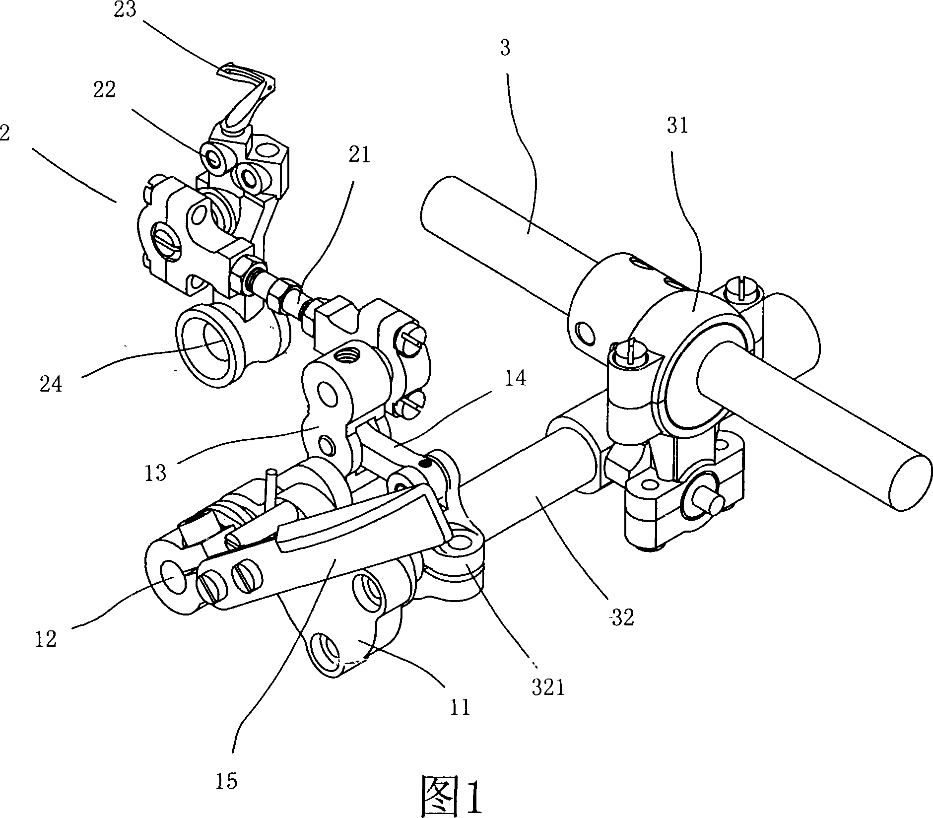 Skipping stitch device of sewing machine