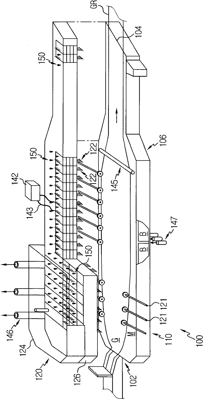 Apparatus and method for manufacturing float glass