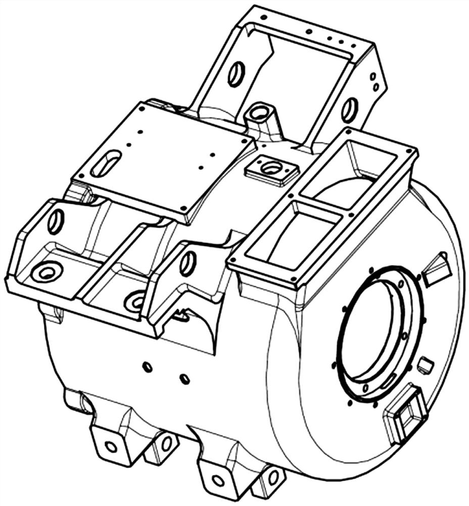 High-speed self-ventilation traction motor