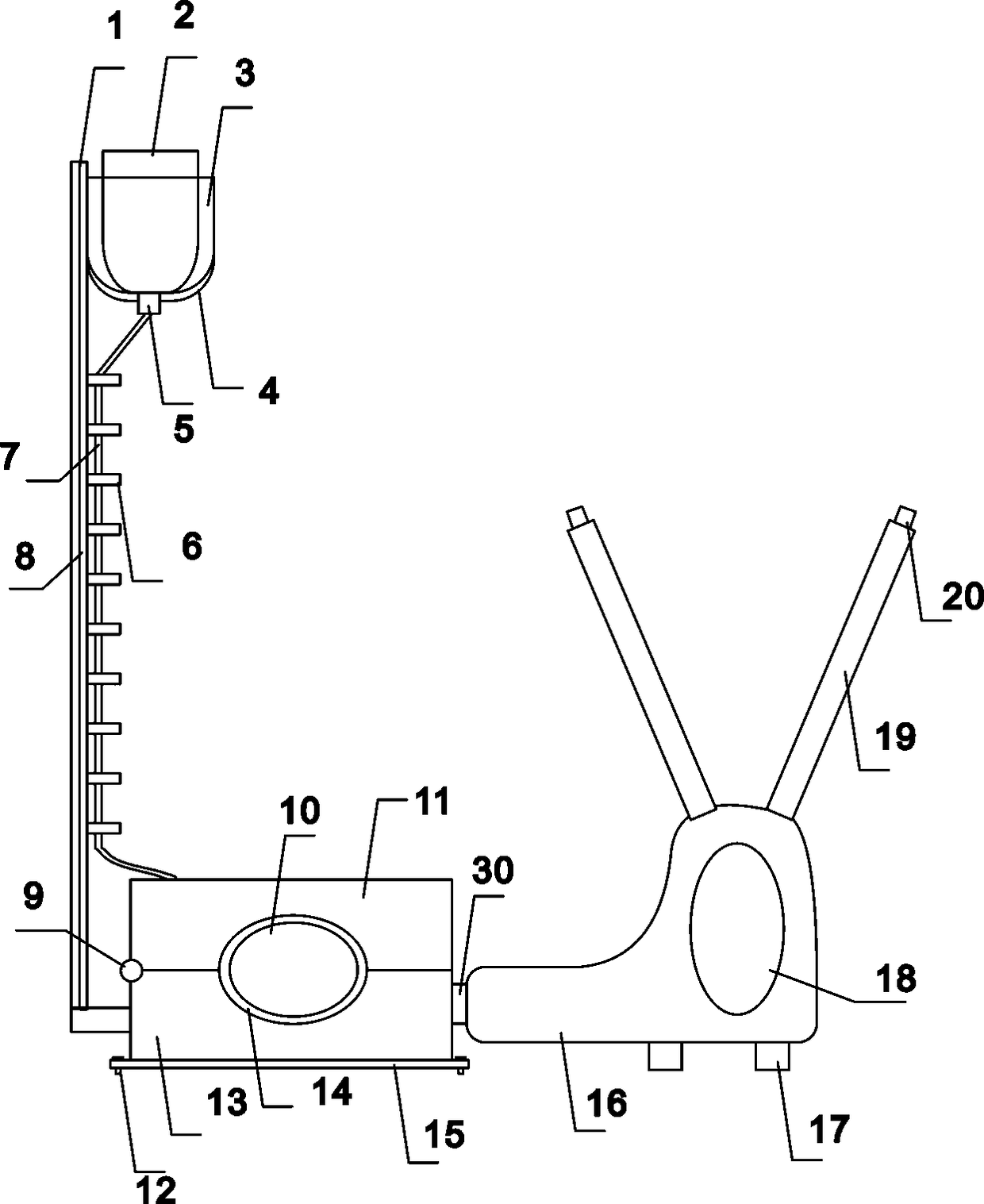 Movable medical disease injection device for children and medical injection method for children