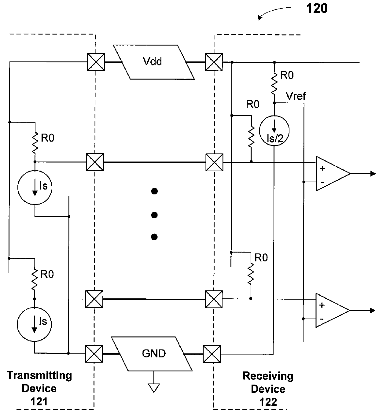Data-driven charge-pump transmitter for differential signaling