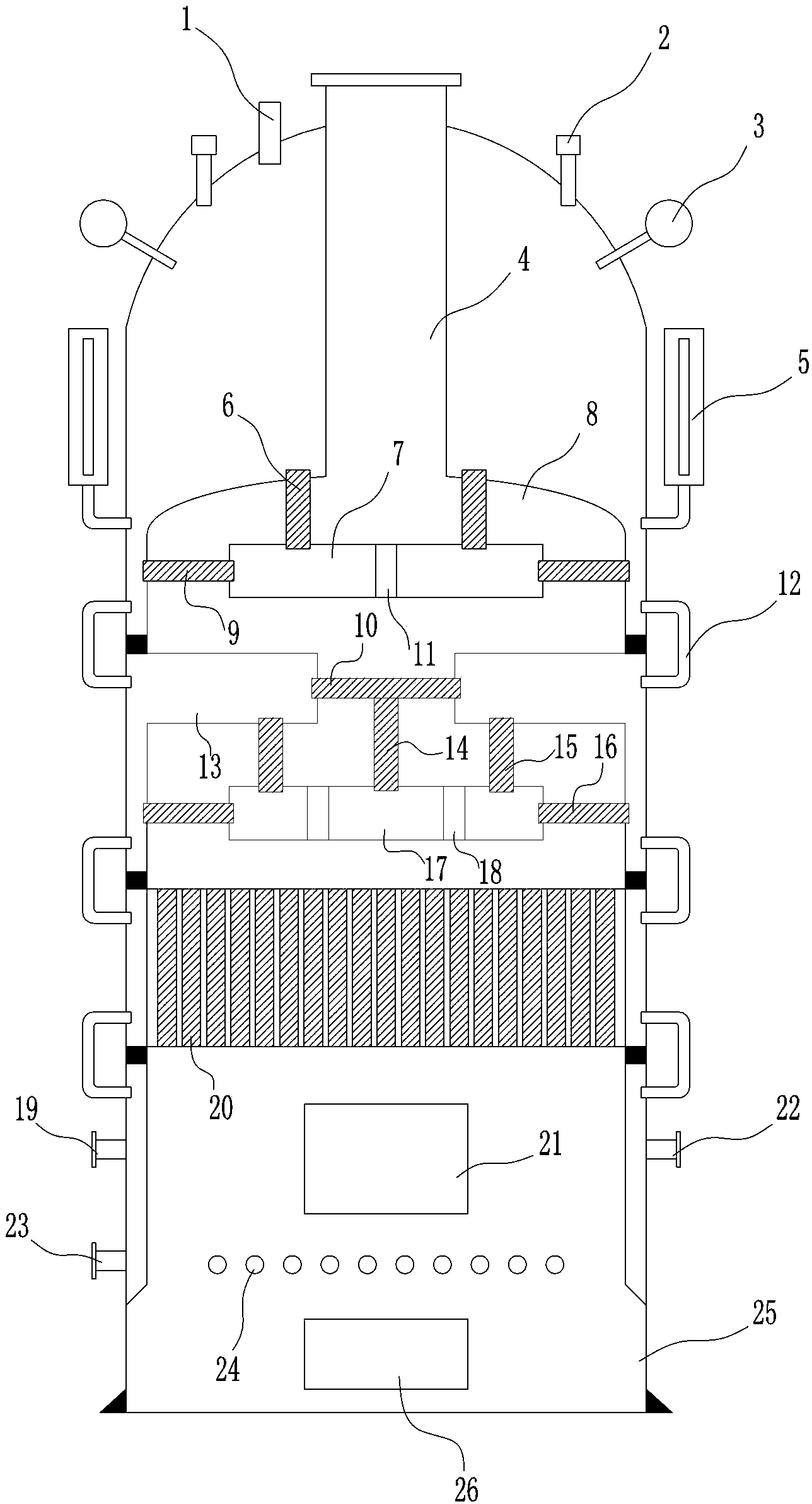 Coal-fired steam negative-pressure circulation high-pressure boiler