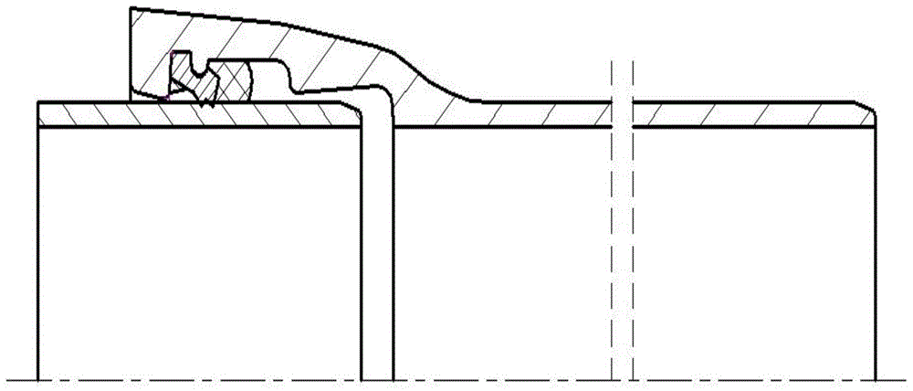 Socket-type pipe connection with anchor structure
