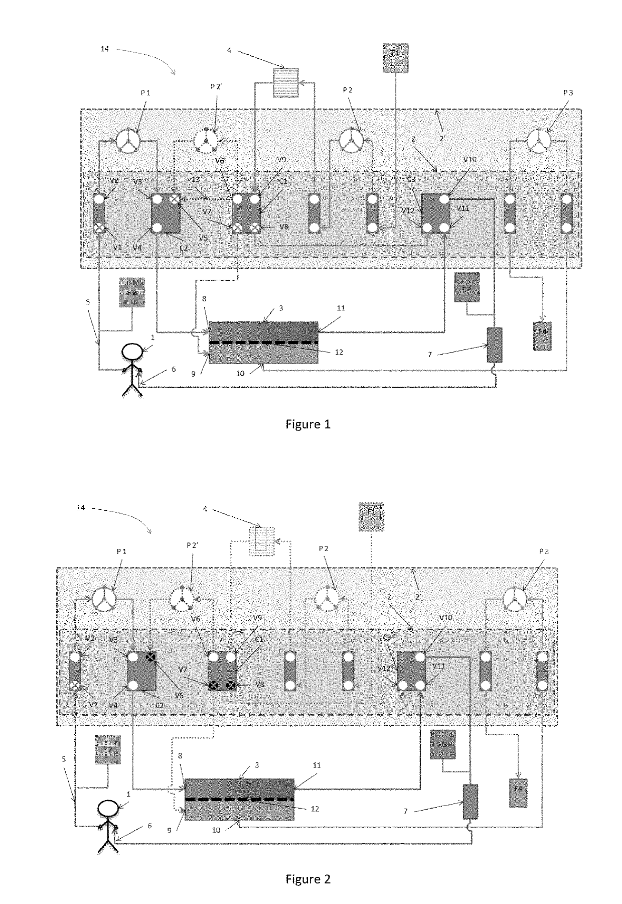 Device for extracorporeal blood treatment