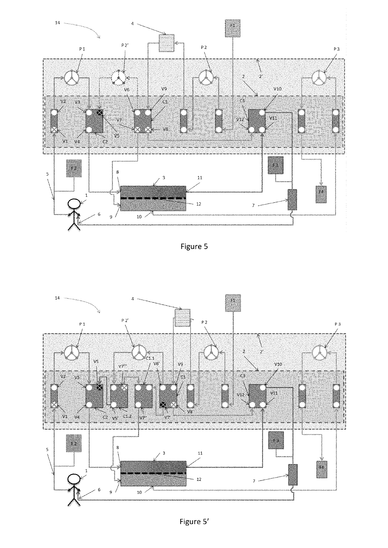 Device for extracorporeal blood treatment