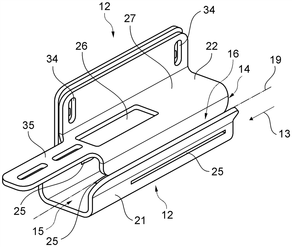 Device for producing filter rod for tobacco processing industry