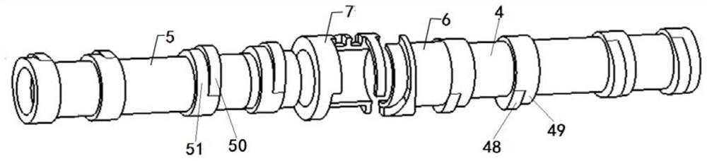 Two-stage variable valve lift mechanism for internal combustion engine