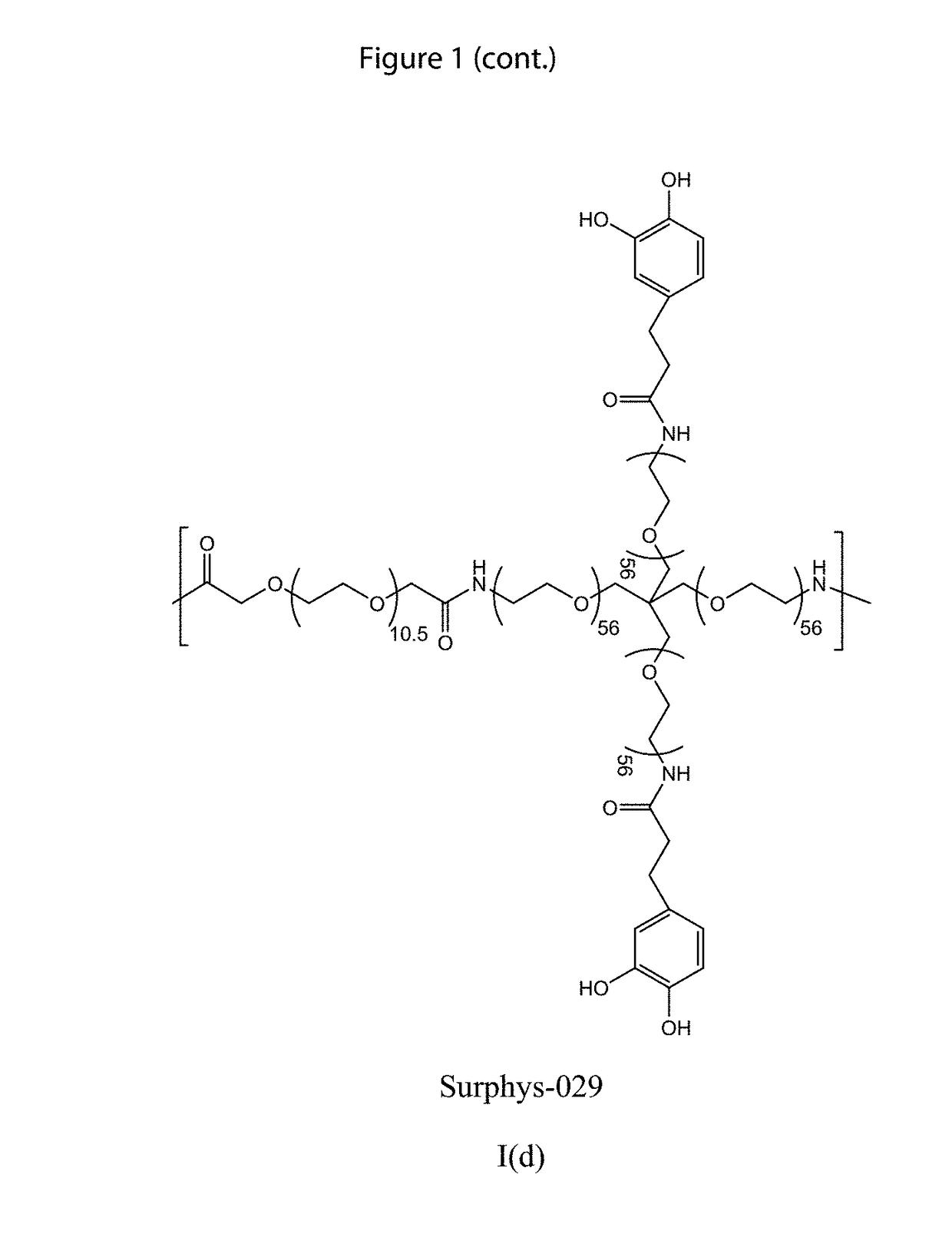 Multibranched bioadhesive compounds and synthetic methods therefor