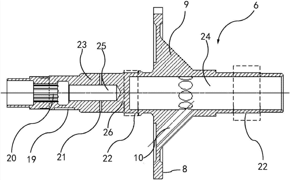 Accessory gearbox and integrated gear shaft thereof