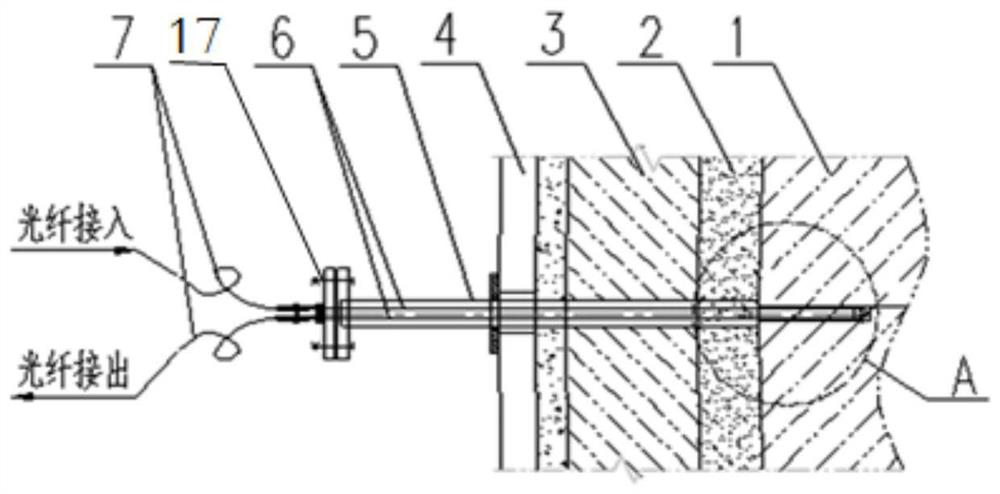 Industrial kiln temperature measuring device and method and maintenance method