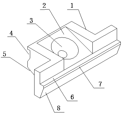 Glass and glazing bead clamping piece