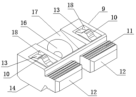 Glass and glazing bead clamping piece