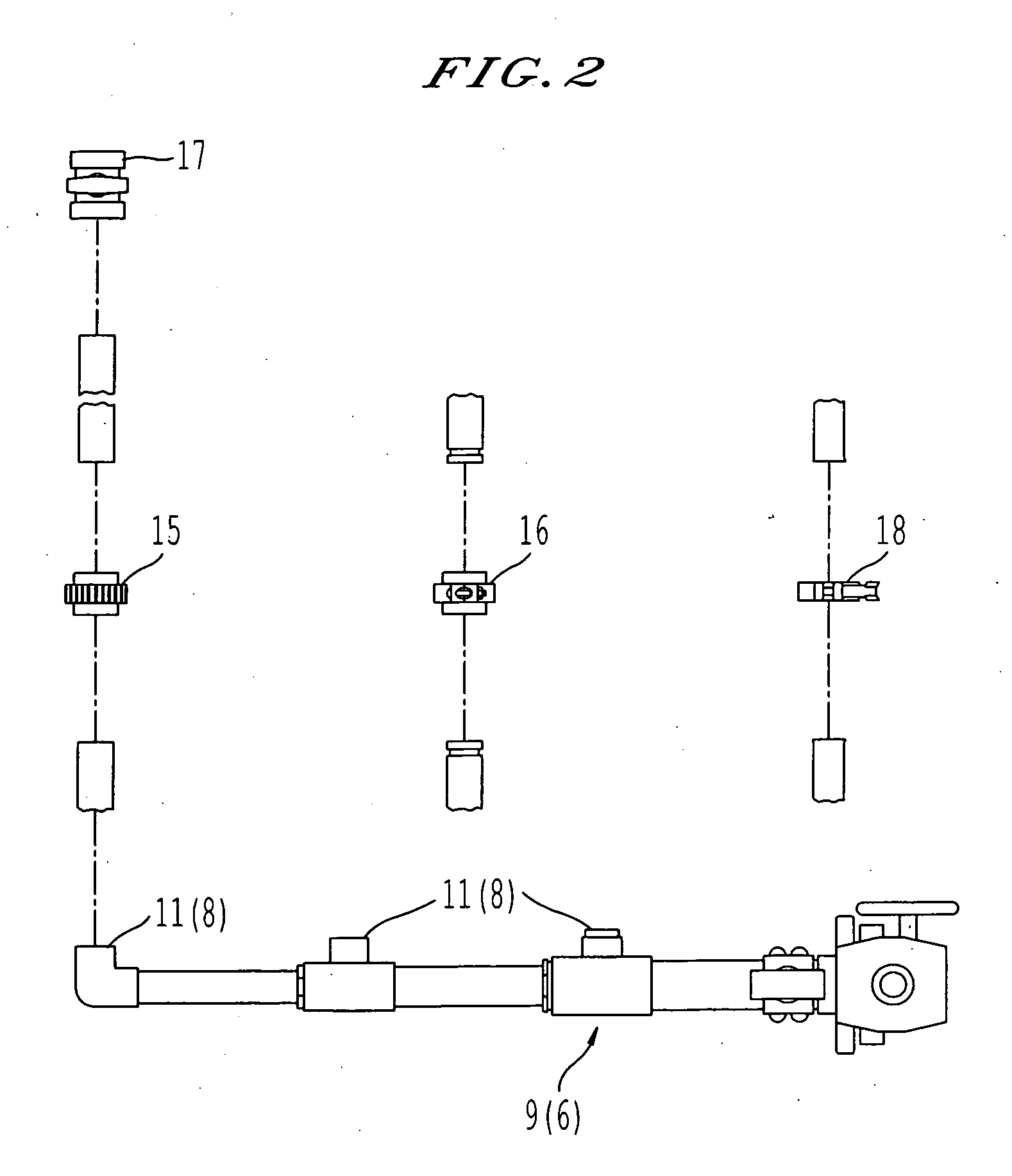 Modular fluid processing system with reversible plumbing connection