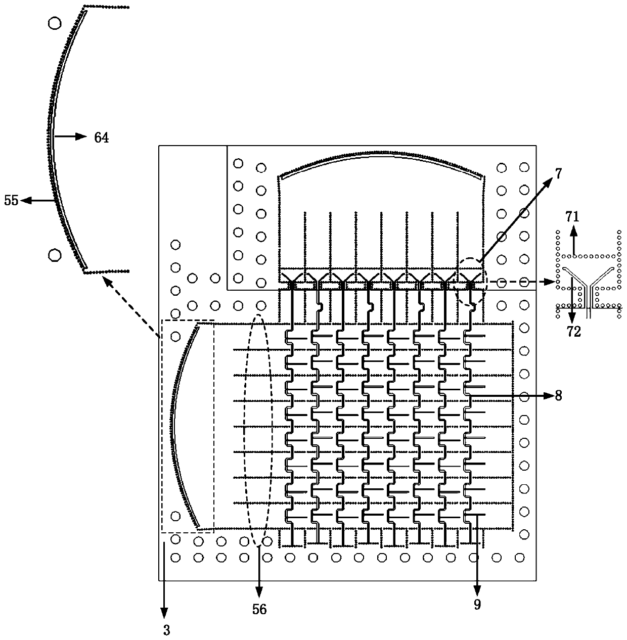 5G millimeter wave passive orthogonal multi-beam planar array antenna