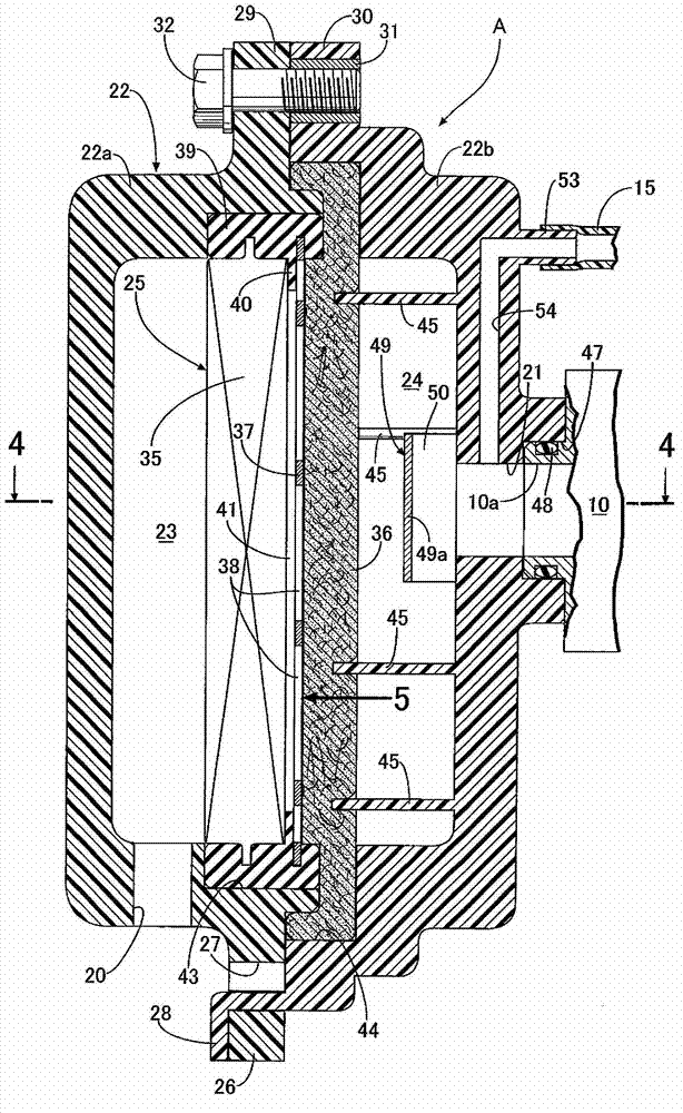 Air filter for engine of operation machine