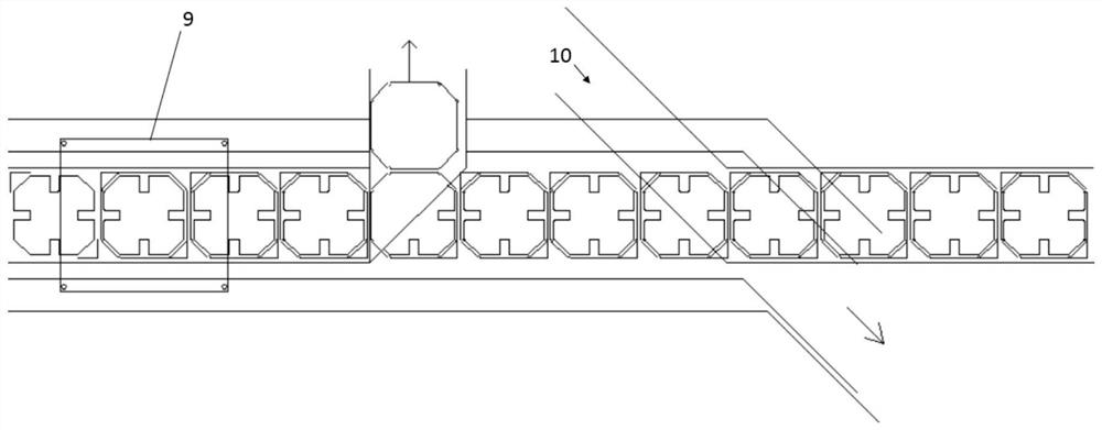Production system of hollow special-shaped double-faced adhesive tape die-cutting part